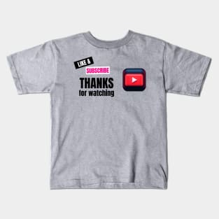 Like, share and Subscribe Kids T-Shirt